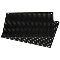 Black Perforated Large Hole Crossover Board Pair 3.5&quot; x 5&quot;
