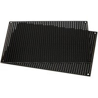 Black Perforated Large Hole Crossover Board Pair 5&quot; x 7&quot;