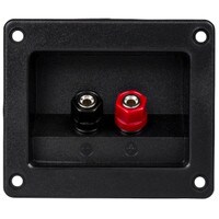 Parts Express Recessed Binding Post Banana Jack 5-Way Speaker Wire Terminal