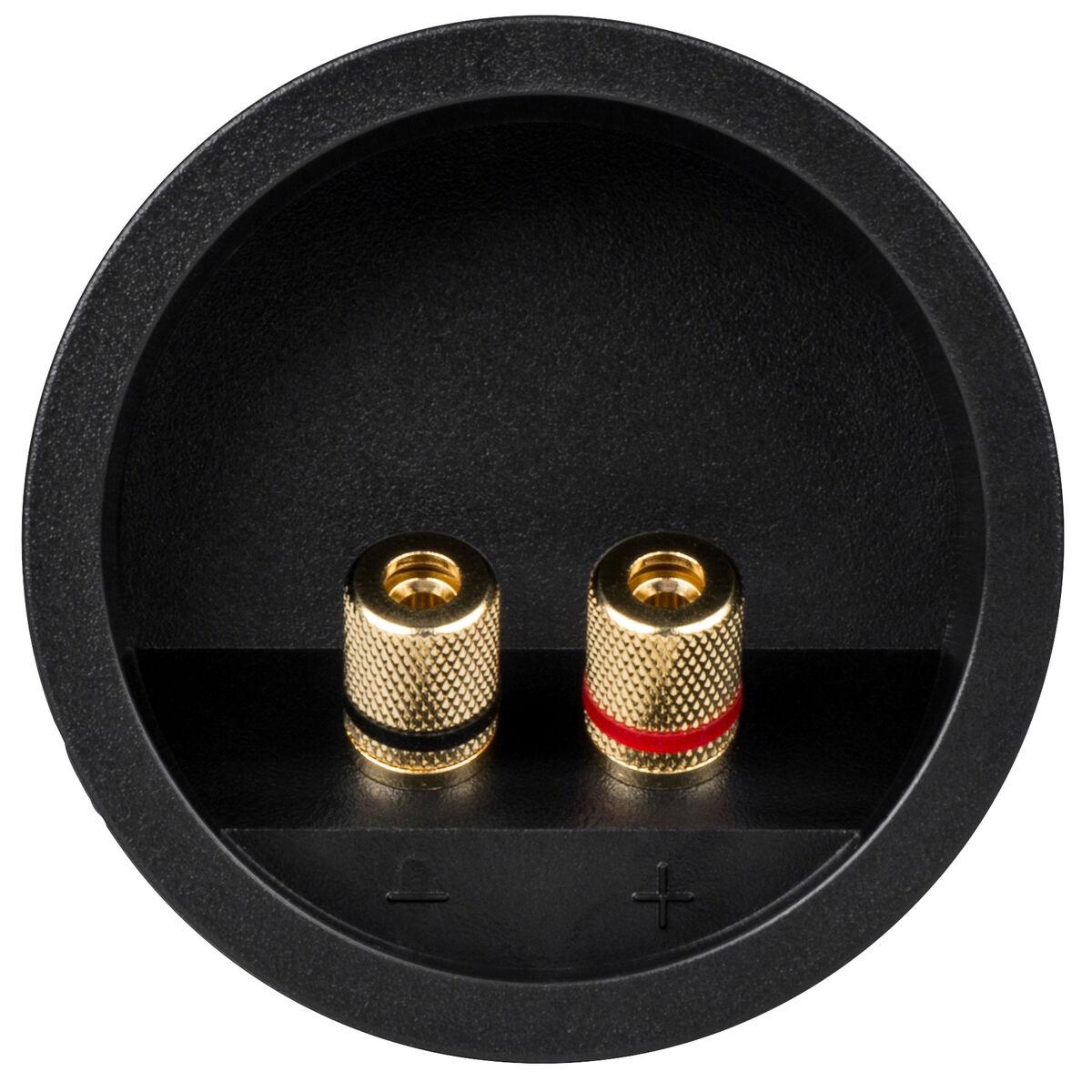 Parts Express Gold Pressfit Binding Post Banana Jack 5 Way Speaker Terminal