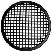 Parts Express 8&quot; Waffle Style Black Steel Speaker Grille with Rubber Edge