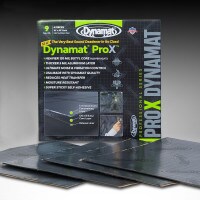 Dynamat ProX 18&quot; x 18&quot; Sound Damping Sheets x 4 with 120 mil Butyl Core and Aluminum 9 Sq. ft.