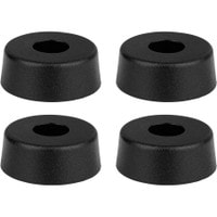 4-Pack Rubber Cabinet Feet 1.28&quot; Dia. x 0.5&quot; H
