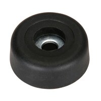 Penn-Elcom F1693 Rubber Cabinet Foot 1&quot; Dia. x 0.4&quot; H