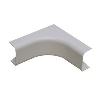 Quest FIC-42412 Raceway Inside Corner 1&quot; White 2 Pcs.