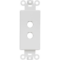 Audtek WP-2B Decora Type Insert Two Hole White