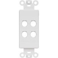 Audtek WP-2B Decora Type Insert Four Hole White