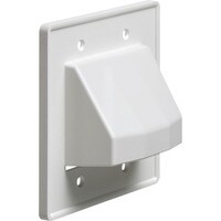 Arlington Industries CE2 2-Gang Reversible Low Voltage Cable Entrance Plate