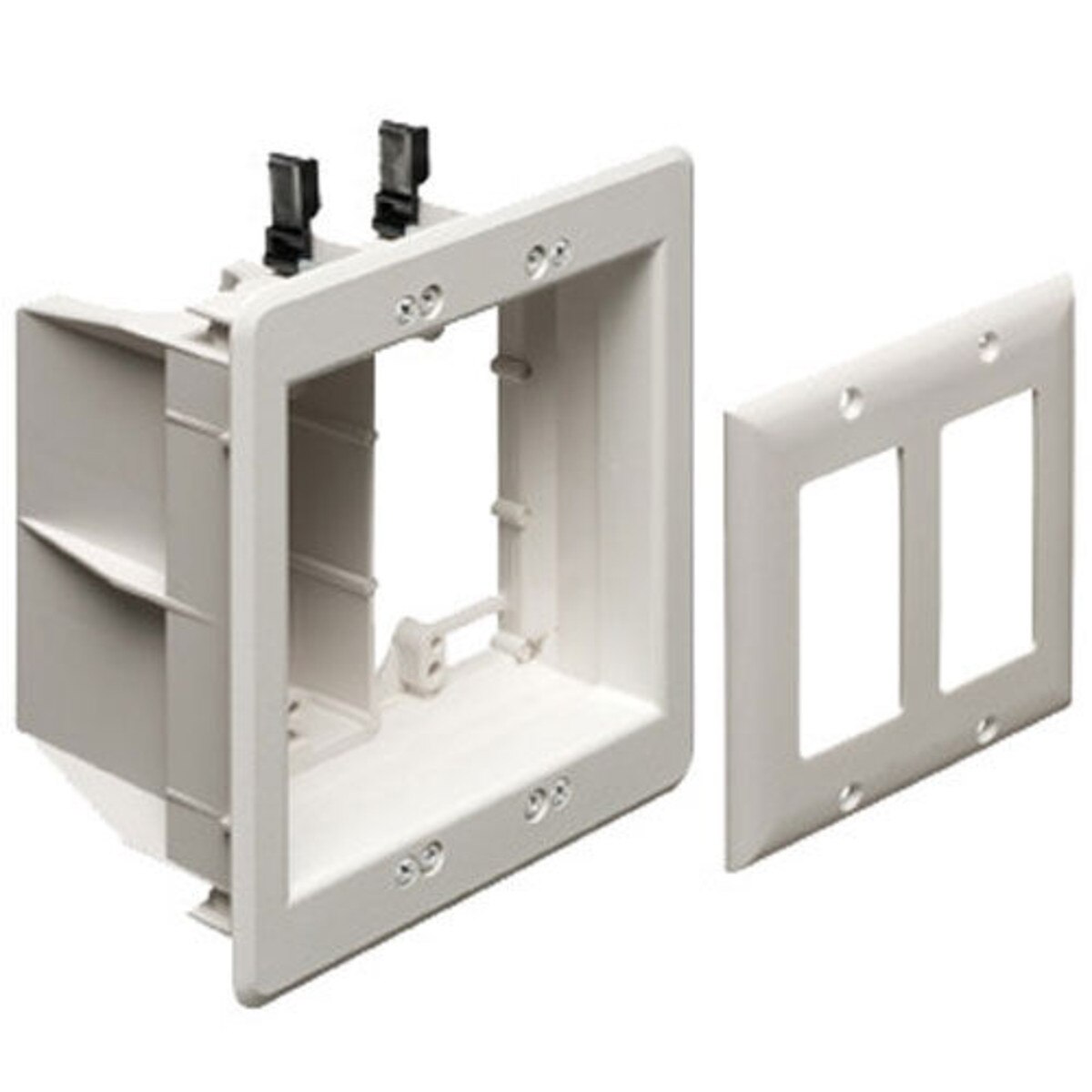 Arlington Industries TVBU505 2-Gang Recessed Power and Low Voltage TV Box