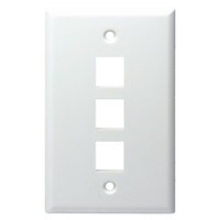 DataComm 20-3003-WH Keystone Wall Plate 3 Port White