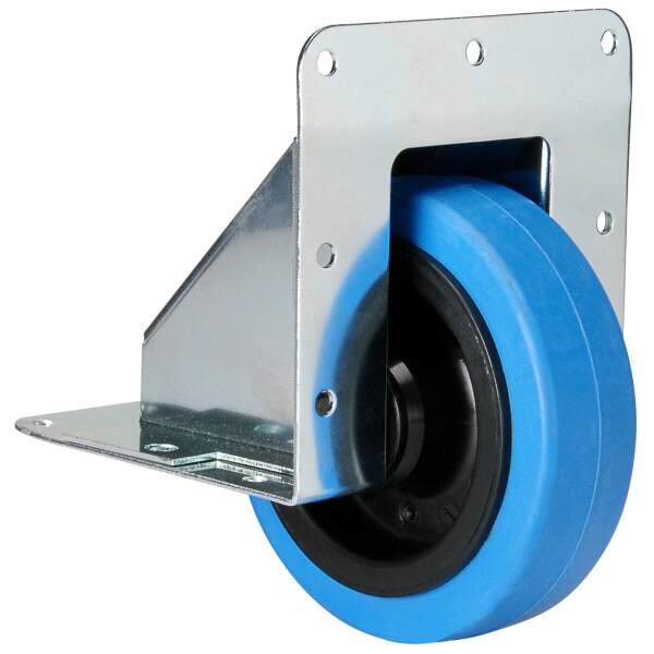 Penn Elcom 4-Pack Heavy-Duty Casters: 2 Swivel & 2 Rigid With Blue Rubber Wheels