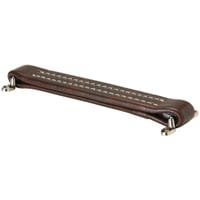 Penn-Elcom H1008 Brown Leather-Look Strap Handle 8.57&quot; Long - White Stitching