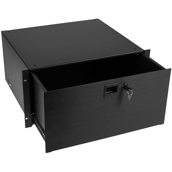 Middle Atlantic D5LK 5U Anodized Black Locking Rack Drawer