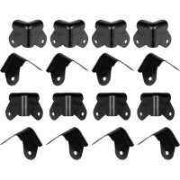 Metal 2-Leg Cabinet Corner Black 16 Pcs.