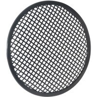 Heavy Duty 8&quot; Waffle Style Black Steel Speaker Grille with Rubber Edge