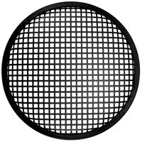Parts Express Heavy Duty 12&quot; Waffle Style Black Steel Speaker Grille with Rubber Edge