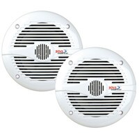 BOSS MR60W 6-1/2&quot; 2-Way Marine Speaker Pair 200 Watt White