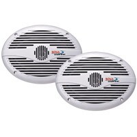 BOSS MR690 6&quot; x 9&quot; 2-Way Marine Speaker Pair 350 Watt White