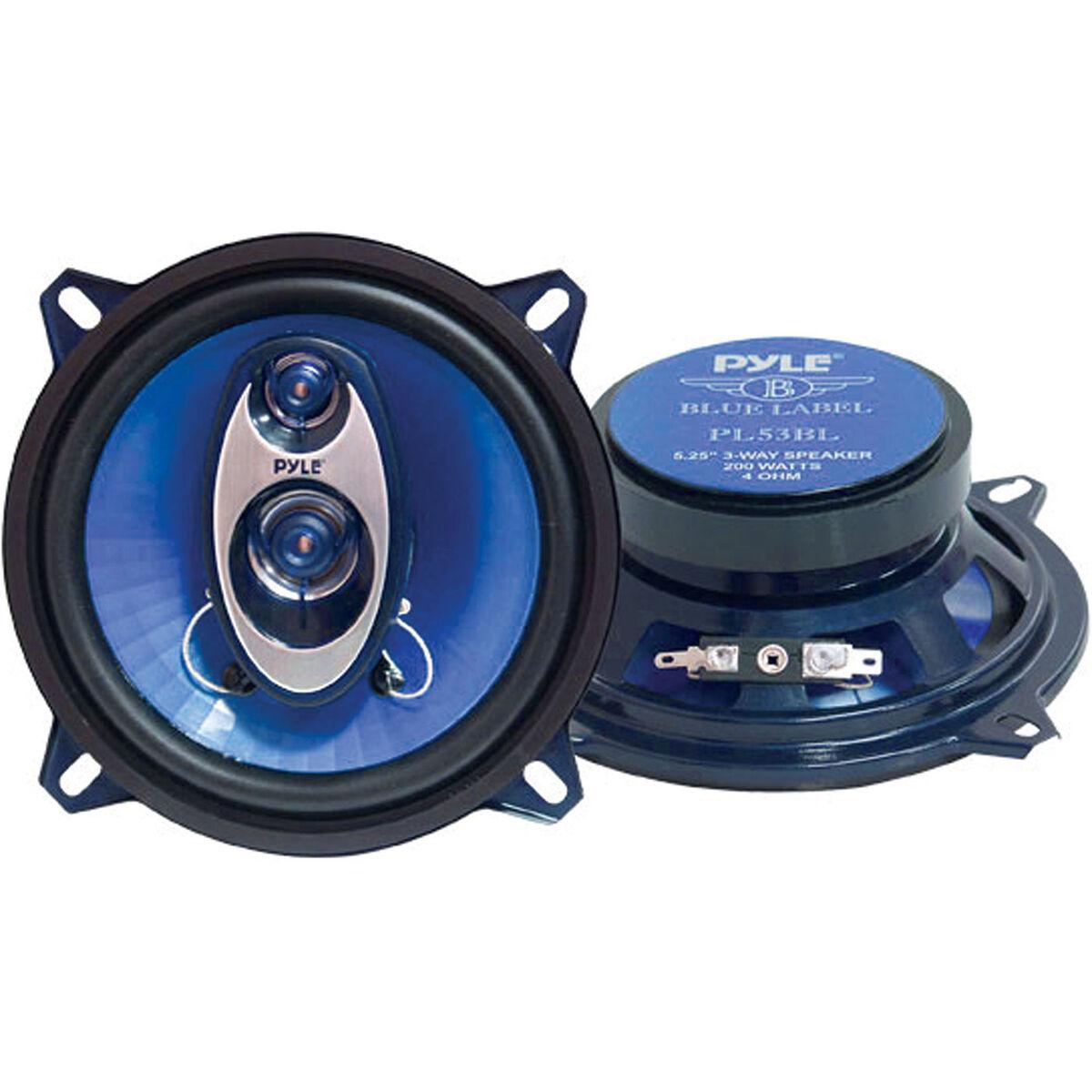 2 altoparlanti compatibile con PYLE PLG54 diffusori da 13 cm 130 mm 5 da 100 watt rms e 200 watt max con impedenza 4 ohm porte portiere sportelli, a coppia