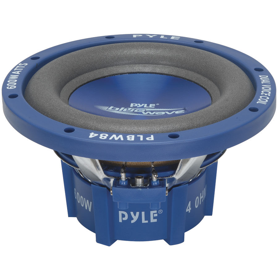 Pyle PLBW84 Blue Wave 8-Inch 600-Watt High-powered Subwoofer 600 Watts 
