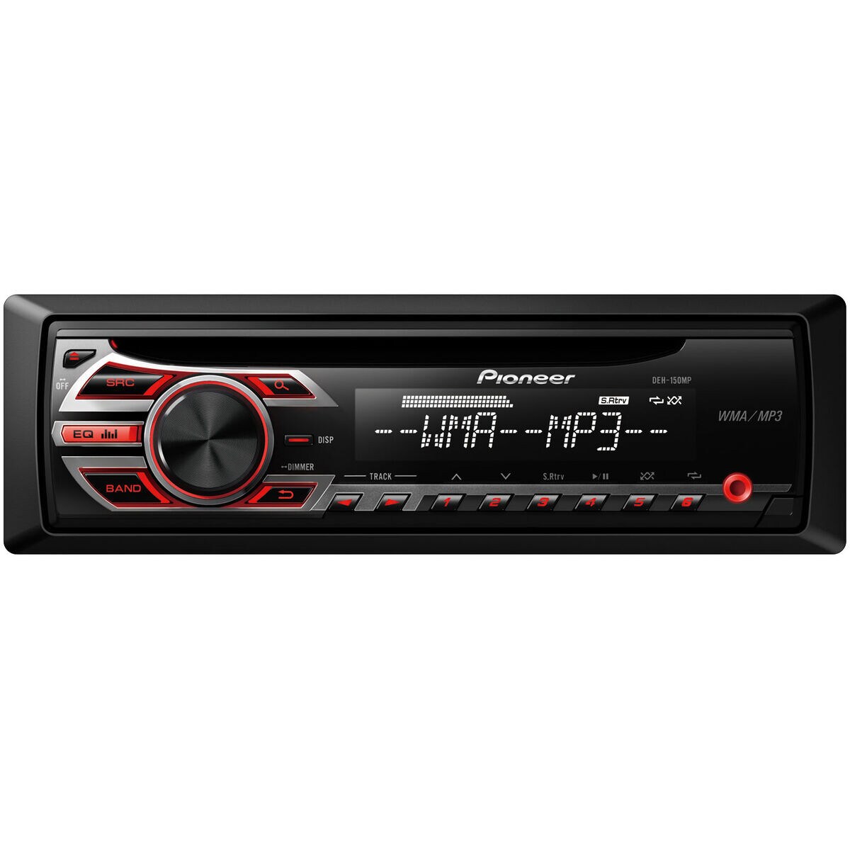 Pioneer DEH-150MP Car Audio CD MP3 Stereo Radio Player, Front Aux Input  with JVC 6.5 Inch 2-WAY Car Audio Speaker (Black)