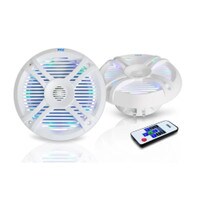 Pyle PLMRX68LEW 6.5&quot; Component Marine LED Speakers Pair White