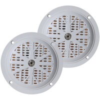 Pyle PLMR41W 4&quot; Dual Cone Waterproof Speaker Pair White