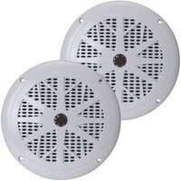 Pyle PLMR61W 6.5&quot; Waterproof Marine Speaker Pair White