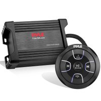 Pyle PLMRMBT5B 2 Channel Bluetooth Marine Amplifier Kit