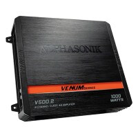 Alphasonik V500.2 VENUM Series 1,000 Watts 2 Channel Amplifier
