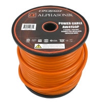 Alphasonik AW4150P 4 Gauge Power Wire Roll 150 ft Orange