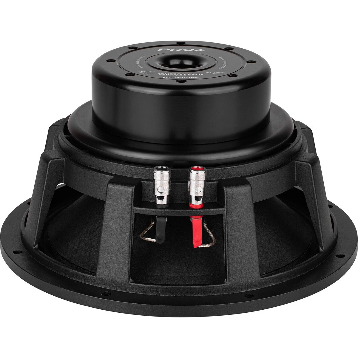 PRV AUDIO 10 Inch Woofer Speaker 10W1000-NDY-4, 1000 Watts Program Power, 4 Ohms, 3 In Voice Coil, 500 Watts RMS, Unique Sound Reproduction Midbass Woofer Driver For Pro Car Audio (Single