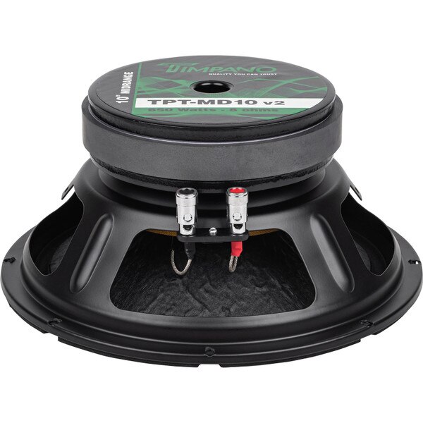 Timpano TPT-MD10 10 Inch Midbass Speaker - 800 Watt 8 Ohm Pro Audio Loudspeaker