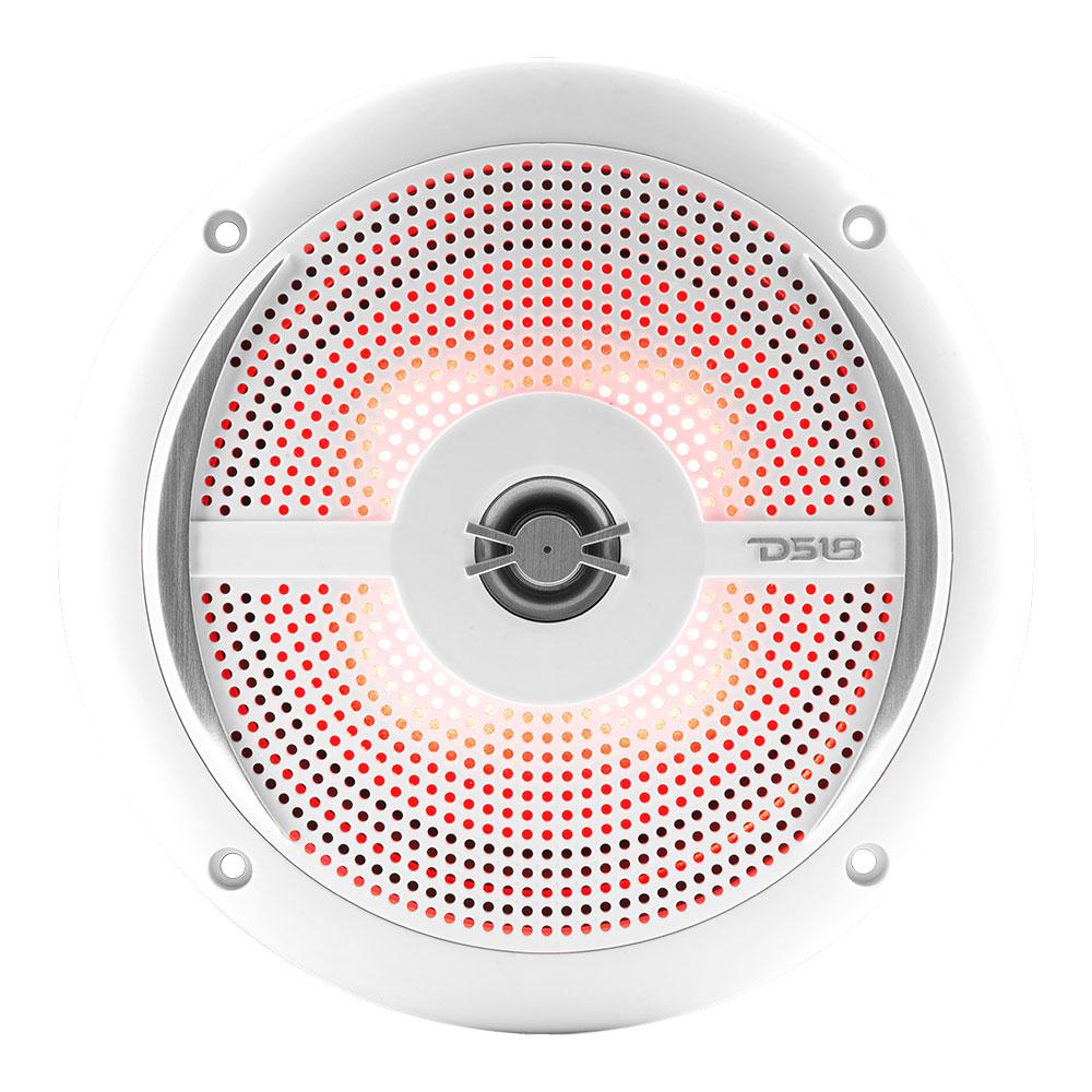 thumbnail image 2 of Caliber CSM20RGB/W 20cm 160W 2-Way Coaxial Marine Speakers – White, LED 2 of 5