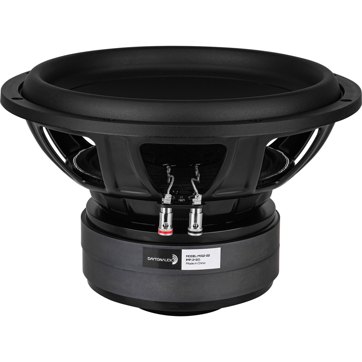 Væsen fløjte regiment Dayton Audio MX12-22 12" Max-X High Excursion DVC Subwoofer 2 Ohms Per Coil