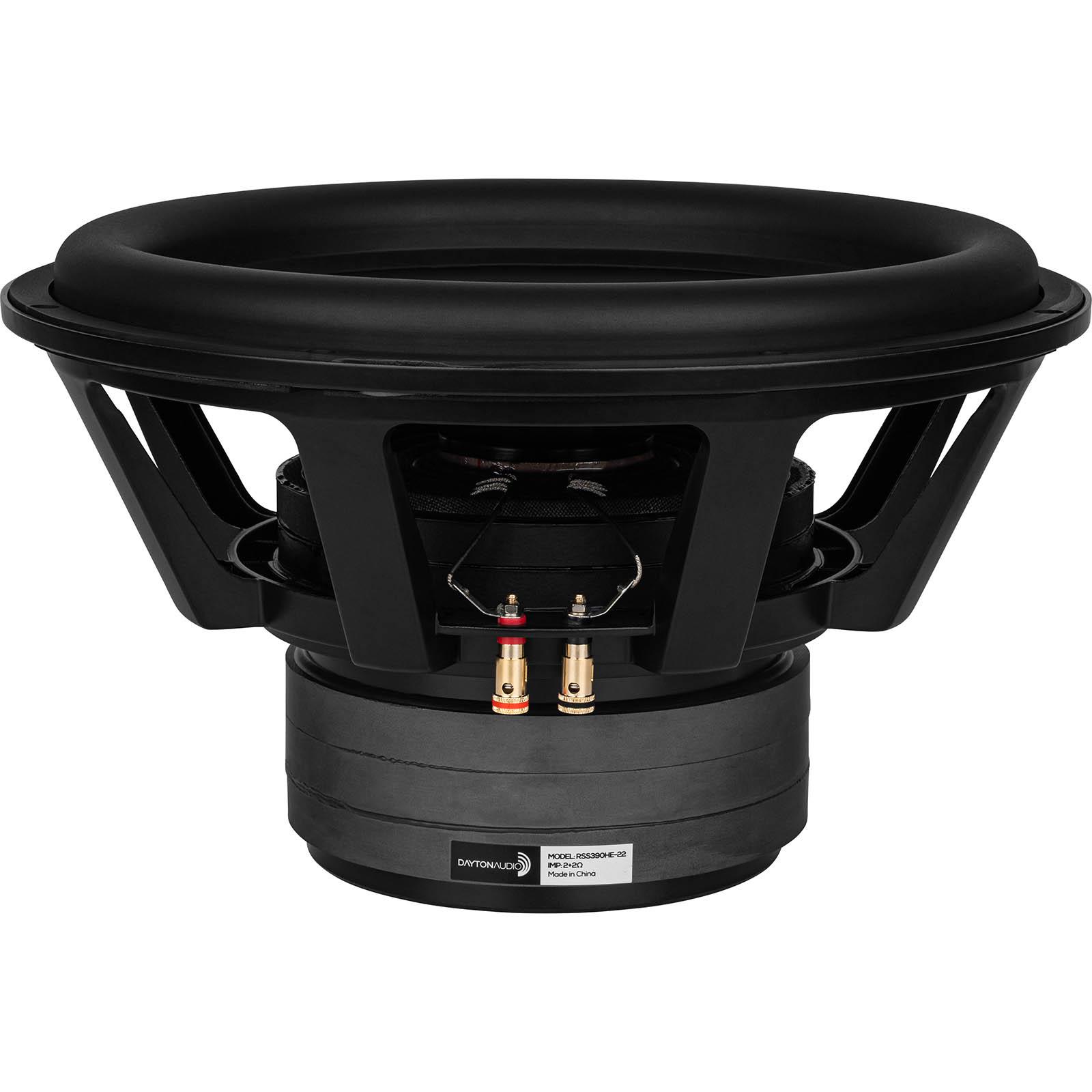Image of Dayton Audio RSS390HE-22 15in Reference Series High Excursion Subwoofer 2+2 ohm