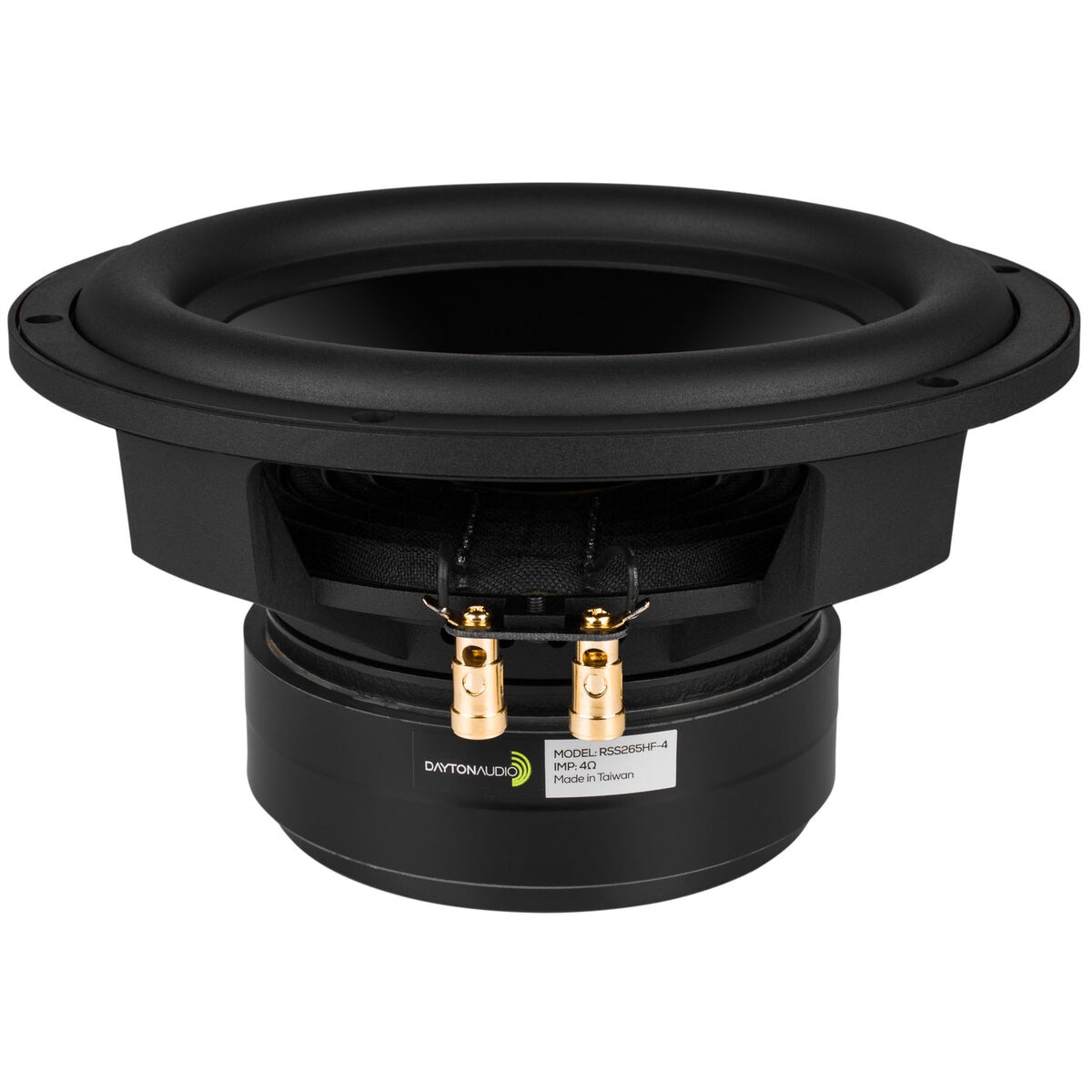 Dayton Audio RSS265HF-4 10\" Reference HF Subwoofer, 4 Ohm - High Definition, Low Distortion For Compact Systems