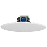 8&quot; Ceiling Speaker with 70V Transformer &amp; White Grill for Background Music, Paging, Alarm Signaling