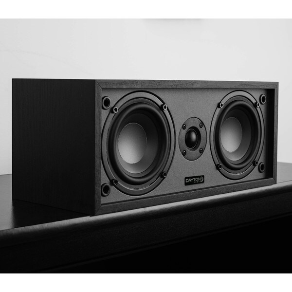 Dayton Audio C452 Dual 4-1/2" 2-Way Center Channel Speaker (Black