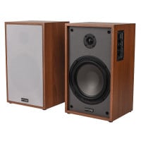 Dayton Audio Classic B65A Powered Bluetooth Bookshelf Speaker Pair Wood