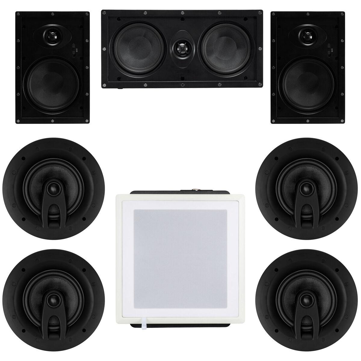 Ceiling Speakers + In-Wall Subwoofer