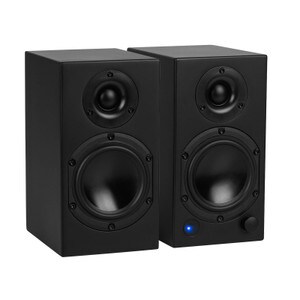 Dayton Audio M4 4” Powered Desktop Speakers with Bluetooth and USB DAC, Matte Black