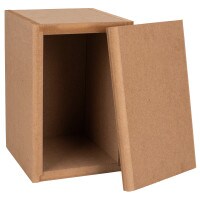Knock-Down MDF 0.23 ft³ Mini Bookshelf Cabinet