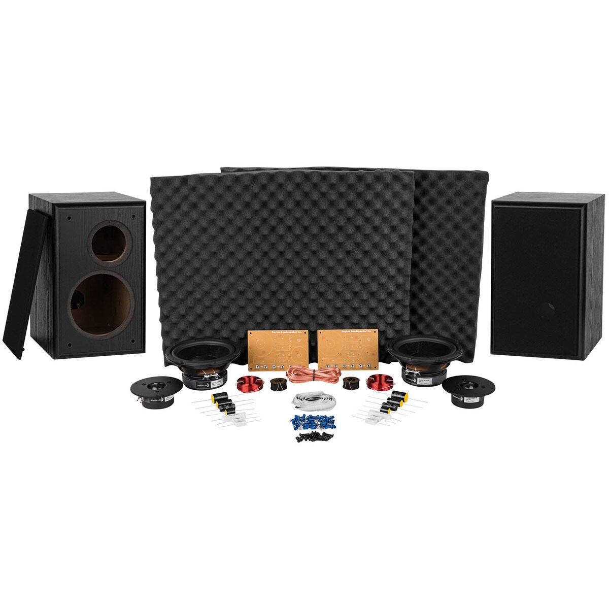 Dayton Audio Br 1 6 1 2 2 Way Bookshelf Monitor Speaker Kit Pair
