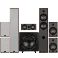 Dayton Audio Classic Collection Wood 7.1 Channel Home Theater Bundle with 12&quot; Powered Subwoofer