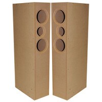 Parts Express TriTrix MTM TL Knock-Down CNC Speaker Cabinet Pair