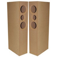 Parts Express TriTrix MTM TL Knock-Down CNC Speaker Cabinet Pair