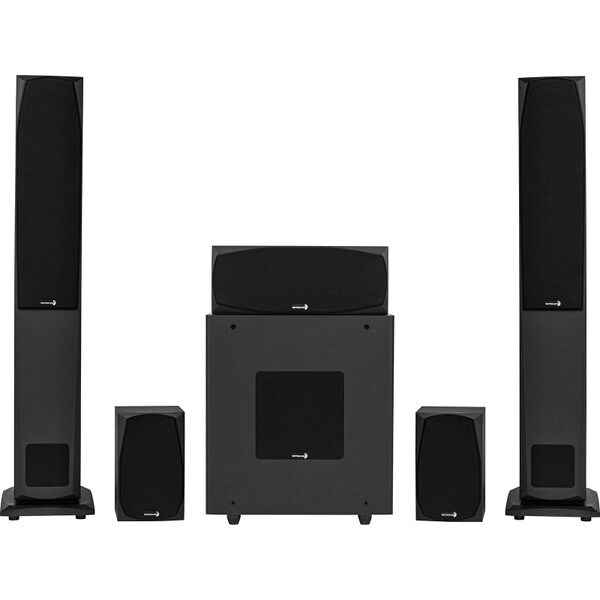 Hertellen Voorafgaan theater Dayton Audio MK442T 5.1 Home Theater Bundle with Low Profile Passive  Subwoofer