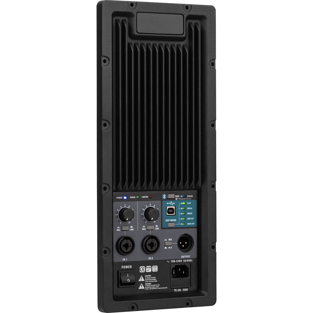 Dayton Audio Ppa800dsp 2 Way Plate Amplifier 800w 2 Channel With Dsp And Bluetooth