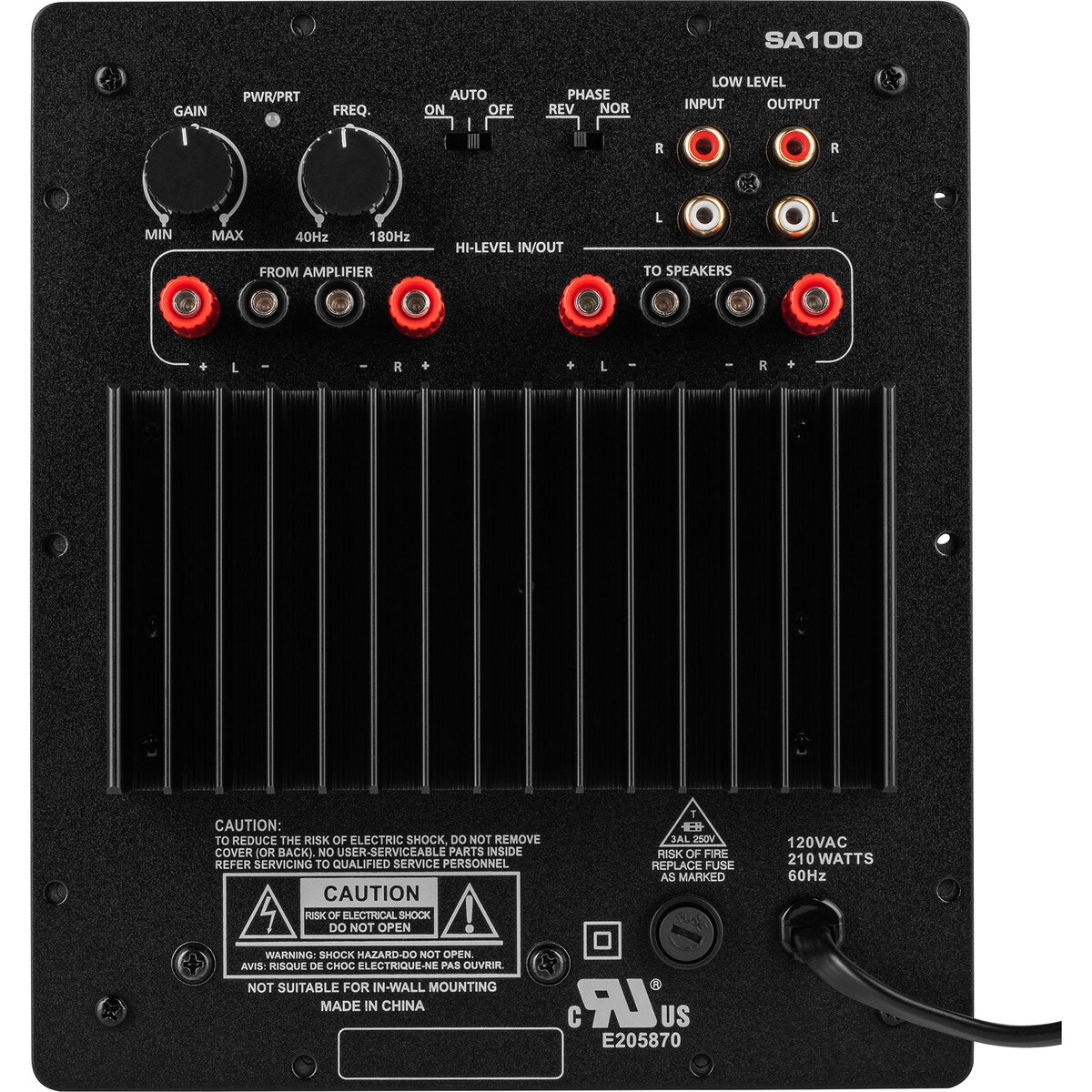 Dayton Audio Sa100 100w Subwoofer Plate Amplifier